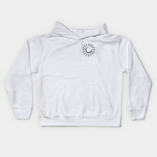 Minimal Sun Flare Design Kids Hoodie